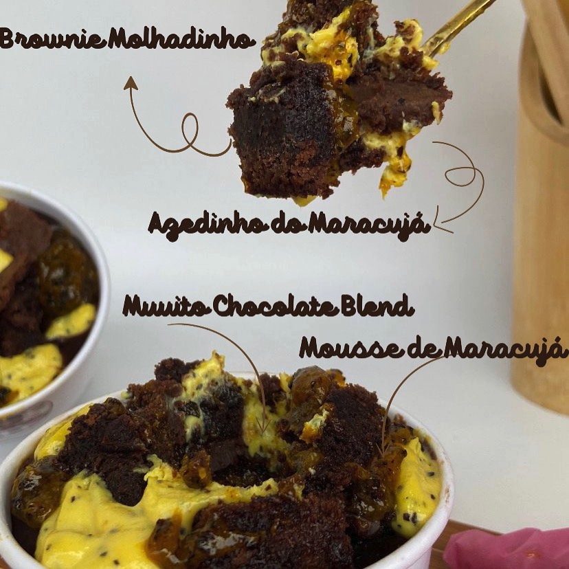 Brownie com maracujá