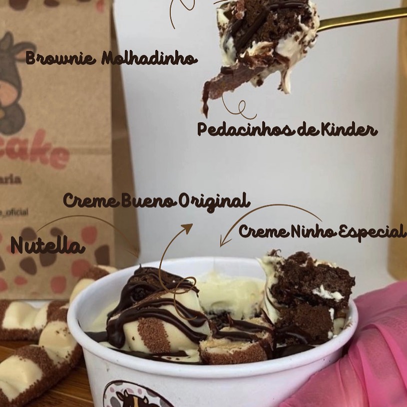 Brownie com kinder e ninho